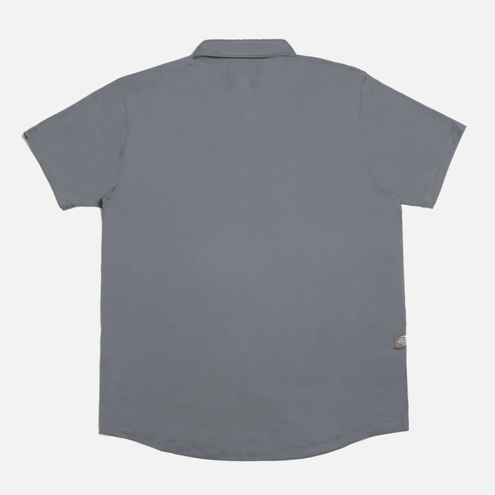 Edel Golf x TRUE linkswear All Day Charcoal Polo - back