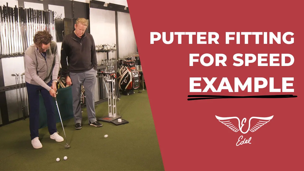 Putter fitting for speed example Edel Golf