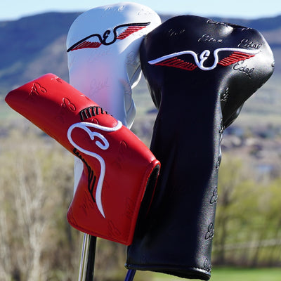 Edel Golf driver, fairway wood, and putter signature headcovers