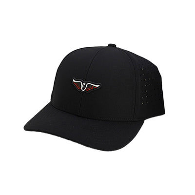 Edel Golf Wings Performance Hat Black - Front