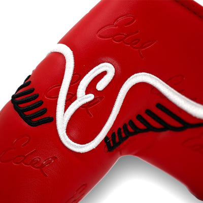 Edel Red Blade Putter Cover Logo Close-Up