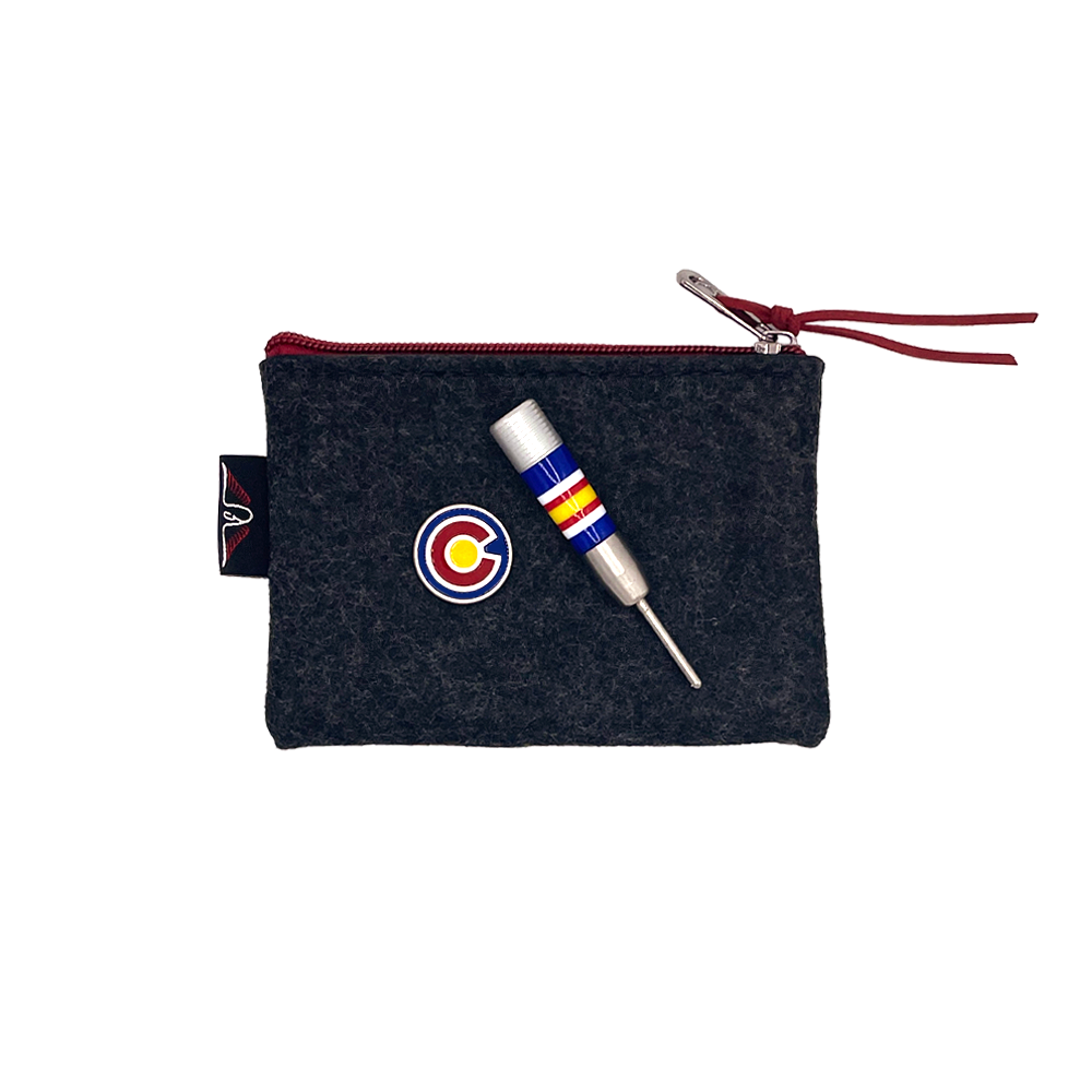 Edel Golf Colorado ball marker & repair tool with felt pouch