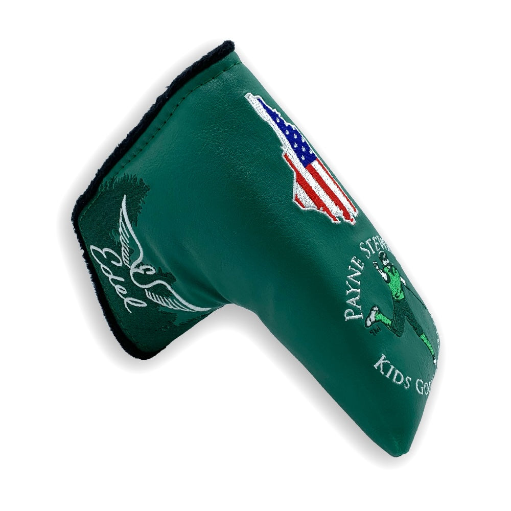 Limited Payne Stewart Kids Golf Foundation Headcover front with Edel Golf logo