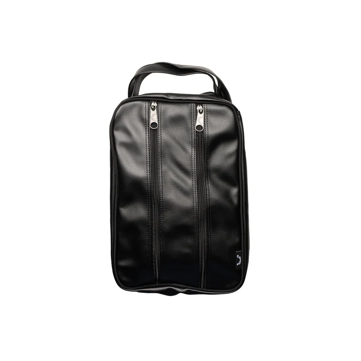 Edel Golf x Jones Sports black golf shoe bag with double zippers