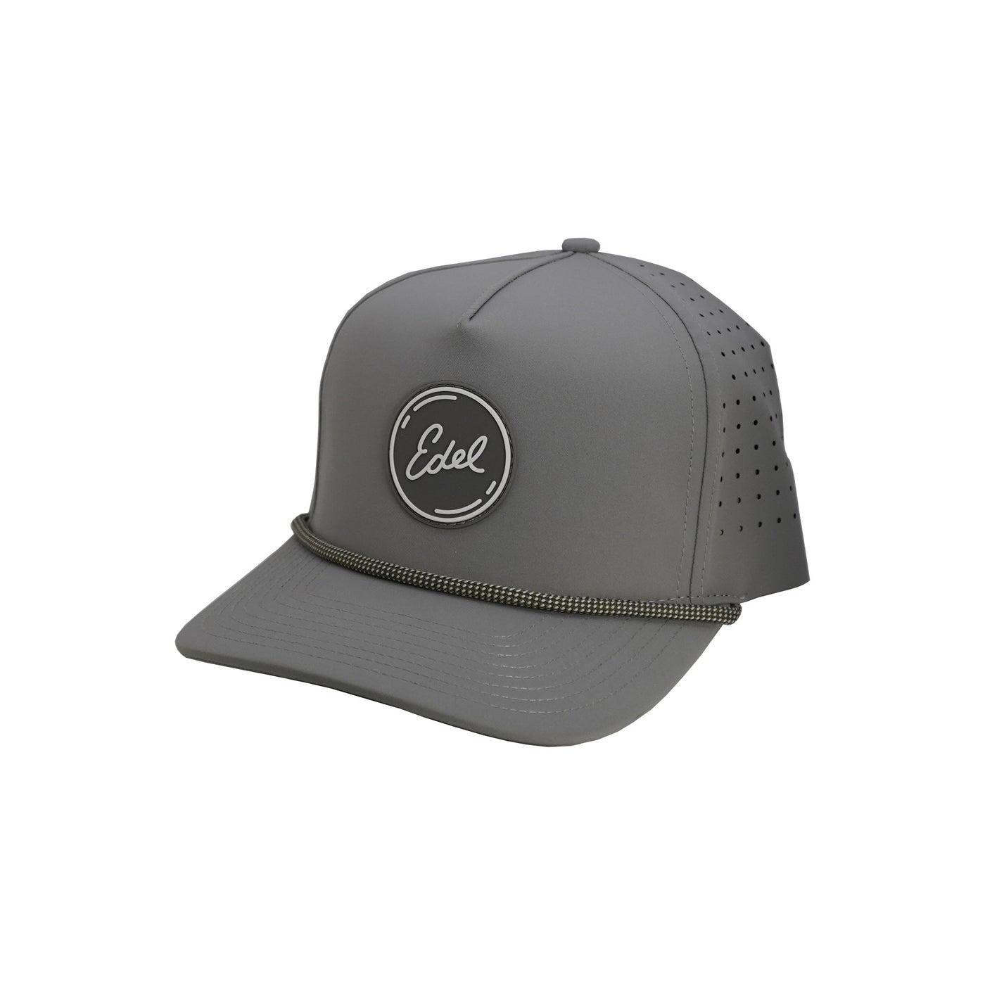 Edel Golf Signature Circle Rope Hat Grey - Front