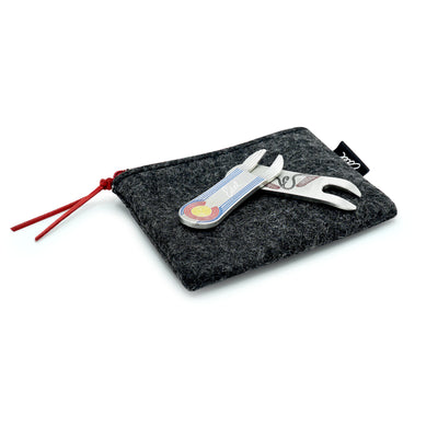 Edel Colorado snowboard milled repair tool with a valuables pouch