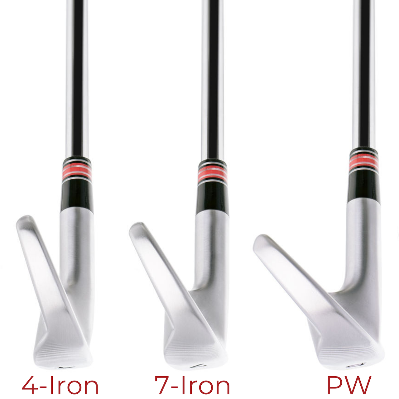 Edel Golf SMS Pro Irons Toe View Comparison